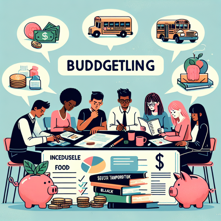 orçamento para estudantes com pouco dinheiro