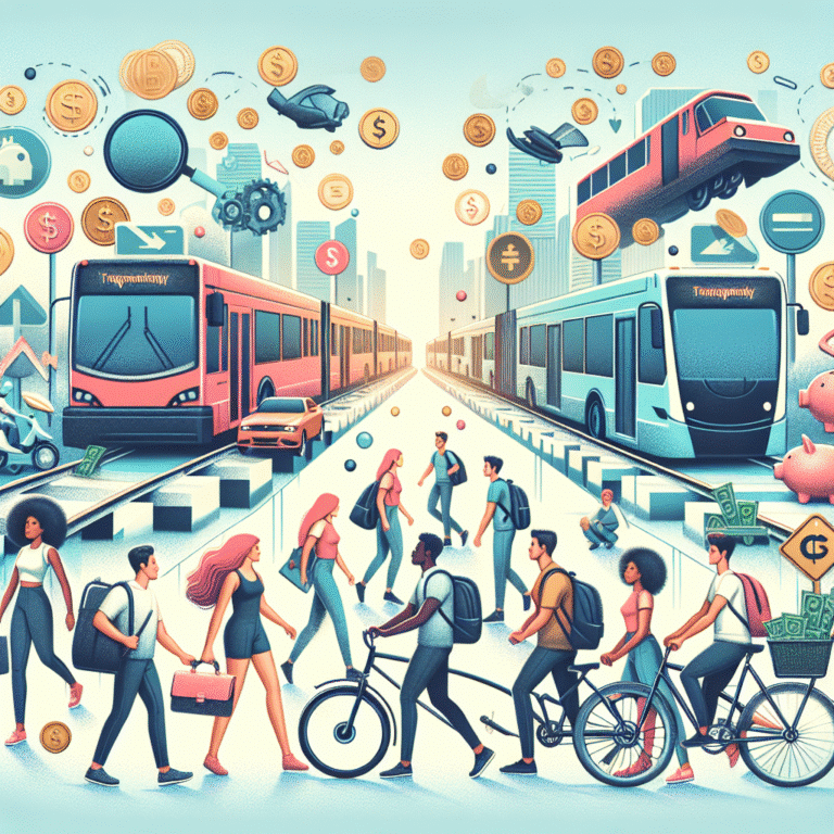 Economia de transporte para estudantes