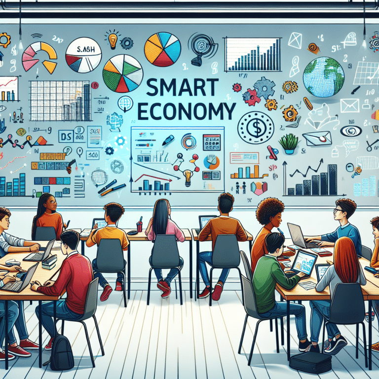 Economia inteligente para jovens estudantes em busca de estabilidade